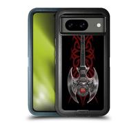 Head Case Designs Officially Licensed Anne Stokes Rock God Guitar Tribal Ultra-Armoured Shockproof Case [Military Grade Protection] Compatible With Google Pixel 8