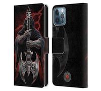 Head Case Designs Officially Licensed Anne Stokes Rock God Tribal Leather Wallet Case Compatible With Apple iPhone 12 / iPhone 12 Pro