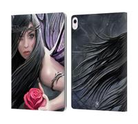 Head Case Designs Officially Licensed Anne Stokes Rose Fairy Dark Hearts Leather Wallet Case Compatible With Apple iPad Air 13 2024/2025