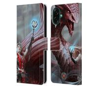 Head Case Designs Officially Licensed Anne Stokes Scarlet Mage Dragon Friendship Leather Wallet Case Compatible With Samsung Galaxy A07