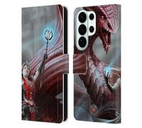Head Case Designs Officially Licensed Anne Stokes Scarlet Mage Dragon Friendship Leather Wallet Case Compatible With Samsung Galaxy S26 Ultra