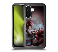 Head Case Designs Officially Licensed Anne Stokes Scarlet Mage Dragon Friendship Ultra-Armoured Shockproof Case [Military Grade Protection] Compatible With Samsung Galaxy A26 5G