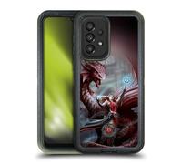 Head Case Designs Officially Licensed Anne Stokes Scarlet Mage Dragon Friendship Ultra-Armoured Shockproof Case [Military Grade Protection] Compatible With Galaxy A33 5G (2022)
