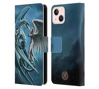 Head Case Designs Officially Licensed Anne Stokes Silverback Dragon Friendship Leather Wallet Case Compatible With Apple iPhone 13