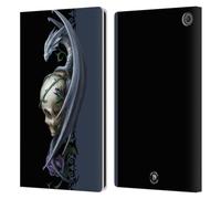 Head Case Designs Officially Licensed Anne Stokes Skull And Rose Dragons 2 Leather Wallet Case Compatible With Amazon Fire Max 11 2023