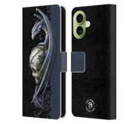 Head Case Designs Officially Licensed Anne Stokes Skull And Rose Dragons 2 Leather Wallet Case Compatible With Apple iPhone 17