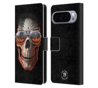 Head Case Designs Officially Licensed Anne Stokes Skull Fire Tribal Leather Wallet Case Compatible With Google Pixel 10 Pro XL