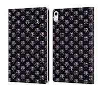 Head Case Designs Officially Licensed Anne Stokes Skull Pattern Dark Hearts Leather Wallet Case Compatible With Apple iPad 10.9 (2022/2025)