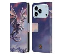 Head Case Designs Officially Licensed Anne Stokes Sky Queen Guardian Dragons Leather Wallet Case Compatible With Apple iPhone 17 Pro