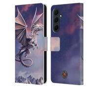 Head Case Designs Officially Licensed Anne Stokes Sky Queen Guardian Dragons Leather Wallet Case Compatible With Samsung Galaxy A35 5G
