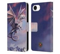 Head Case Designs Officially Licensed Anne Stokes Sky Queen Guardian Dragons Leather Wallet Case Compatible With Apple iPhone 16e