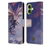 Head Case Designs Officially Licensed Anne Stokes Sky Queen Guardian Dragons Leather Wallet Case Compatible With Apple iPhone 17