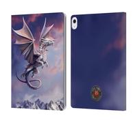 Head Case Designs Officially Licensed Anne Stokes Sky Queen Guardian Dragons Leather Wallet Case Compatible With Apple iPad Air 13 2024/2025