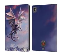 Head Case Designs Officially Licensed Anne Stokes Sky Queen Guardian Dragons Leather Wallet Case Compatible With Apple iPad Pro 11 M4 2024