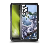 Head Case Designs Officially Licensed Anne Stokes Snow Dragon Yule Ultra-Armoured Shockproof Case [Military Grade Protection] Compatible With Samsung Galaxy A13 (2022)