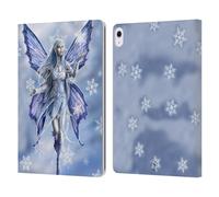 Head Case Designs Officially Licensed Anne Stokes Snow Fairy Yule Leather Wallet Case Compatible With Apple iPad Air 13 2024/2025