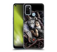 Head Case Designs Officially Licensed Anne Stokes Soul Bond Wolves 2 Hard Back Case Compatible With Oppo A53 / A53s