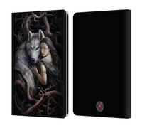 Head Case Designs Officially Licensed Anne Stokes Soul Bond Wolves 2 Leather Wallet Case Compatible With Kindle Paperwhite 1/2 / 3