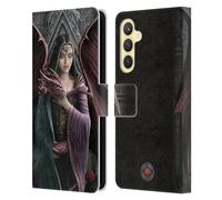 Head Case Designs Officially Licensed Anne Stokes Soul Mates Dragon Friendship Leather Wallet Case Compatible With Samsung Galaxy S23 FE 5G