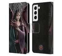 Head Case Designs Officially Licensed Anne Stokes Soul Mates Dragon Friendship Leather Wallet Case Compatible With Samsung Galaxy S22 5G
