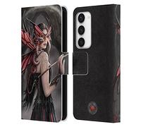 Head Case Designs Officially Licensed Anne Stokes Spellbound Dragon Friendship Leather Wallet Case Compatible With Samsung Galaxy S23 5G