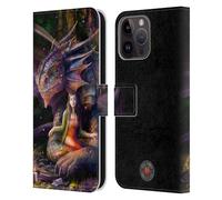 Head Case Designs Officially Licensed Anne Stokes Spirit Dragon Mix Fantasy Art Leather Wallet Case Compatible With Apple iPhone 15 Pro Max