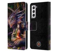 Head Case Designs Officially Licensed Anne Stokes Spirit Dragon Mix Fantasy Art Leather Wallet Case Compatible With Samsung Galaxy S21 5G