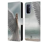 Head Case Designs Officially Licensed Anne Stokes Spirit Guide Angels Leather Wallet Case Compatible With Oppo A54 5G