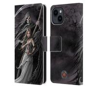 Head Case Designs Officially Licensed Anne Stokes Summon the Reaper Gothic Leather Wallet Case Compatible With Apple iPhone 15