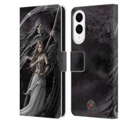 Head Case Designs Officially Licensed Anne Stokes Summon the Reaper Gothic Leather Wallet Case Compatible With Samsung Galaxy S25 Edge