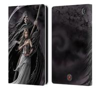 Head Case Designs Officially Licensed Anne Stokes Summon the Reaper Gothic Leather Wallet Case Compatible With Amazon Fire 7 2022