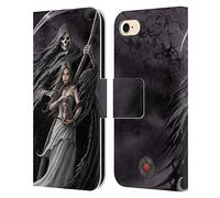 Head Case Designs Officially Licensed Anne Stokes Summon the Reaper Gothic Leather Wallet Case Compatible With Apple iPhone 7/8 / SE 2020 & 2022