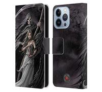 Head Case Designs Officially Licensed Anne Stokes Summon the Reaper Gothic Leather Wallet Case Compatible With Apple iPhone 13 Pro