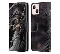 Head Case Designs Officially Licensed Anne Stokes Summon the Reaper Gothic Leather Wallet Case Compatible With Apple iPhone 13