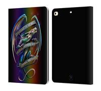 Head Case Designs Officially Licensed Anne Stokes Survive The Reality Dragon Fantasy Leather Wallet Case Compatible With Apple iPad 9.7 2017 / iPad 9.7 2018