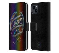 Head Case Designs Officially Licensed Anne Stokes Survive The Reality Dragon Fantasy Leather Wallet Case Compatible With Apple iPhone 15 Plus