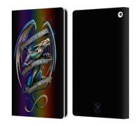 Head Case Designs Officially Licensed Anne Stokes Survive The Reality Dragon Fantasy Leather Wallet Case Compatible With Fire HD 8/Fire HD 8 Plus 2020
