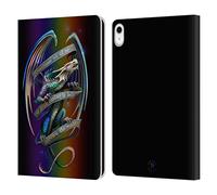 Head Case Designs Officially Licensed Anne Stokes Survive The Reality Dragon Fantasy Leather Wallet Case Compatible With Apple iPad 10.9 (2022/2025)