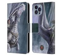 Head Case Designs Officially Licensed Anne Stokes Take To The Air Dragon Friendship Leather Wallet Case Compatible With Apple iPhone 14