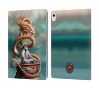 Head Case Designs Officially Licensed Anne Stokes The Hermit Guardian Dragons Leather Wallet Case Compatible With Apple iPad Air 13 2024/2025