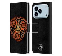 Head Case Designs Officially Licensed Anne Stokes Triple Dragon Fire Tribal Leather Wallet Case Compatible With Apple iPhone 17 Pro
