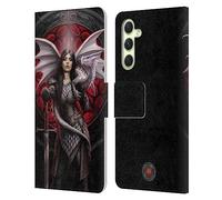 Head Case Designs Officially Licensed Anne Stokes Valor Dragons 4 Leather Wallet Case Compatible With Samsung Galaxy A54 5G