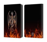 Head Case Designs Officially Licensed Anne Stokes Warrior Dragons 4 Leather Wallet Case Compatible With Amazon Kindle 11th Gen (2024)