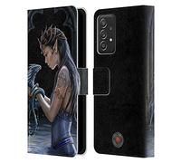 Head Case Designs Officially Licensed Anne Stokes Water Dragon Friendship Leather Wallet Case Compatible With Samsung Galaxy A53 5G (2022)