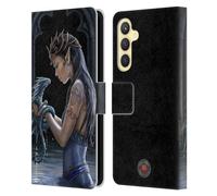Head Case Designs Officially Licensed Anne Stokes Water Dragon Friendship Leather Wallet Case Compatible With Samsung Galaxy S23 FE 5G