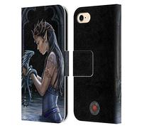 Head Case Designs Officially Licensed Anne Stokes Water Dragon Friendship Leather Wallet Case Compatible With Apple iPhone 7/8 / SE 2020 & 2022