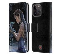 Head Case Designs Officially Licensed Anne Stokes Water Dragon Friendship Leather Wallet Case Compatible With Apple iPhone 15 Pro Max