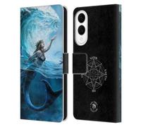 Head Case Designs Officially Licensed Anne Stokes Water Mermaid Female Elementals Leather Wallet Case Compatible With Samsung Galaxy S25 Edge