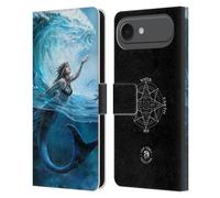 Head Case Designs Officially Licensed Anne Stokes Water Mermaid Female Elementals Leather Wallet Case Compatible With Apple iPhone 17 Air