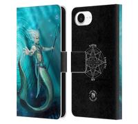 Head Case Designs Officially Licensed Anne Stokes Water Merman Male Elementals Leather Wallet Case Compatible With Apple iPhone 16e